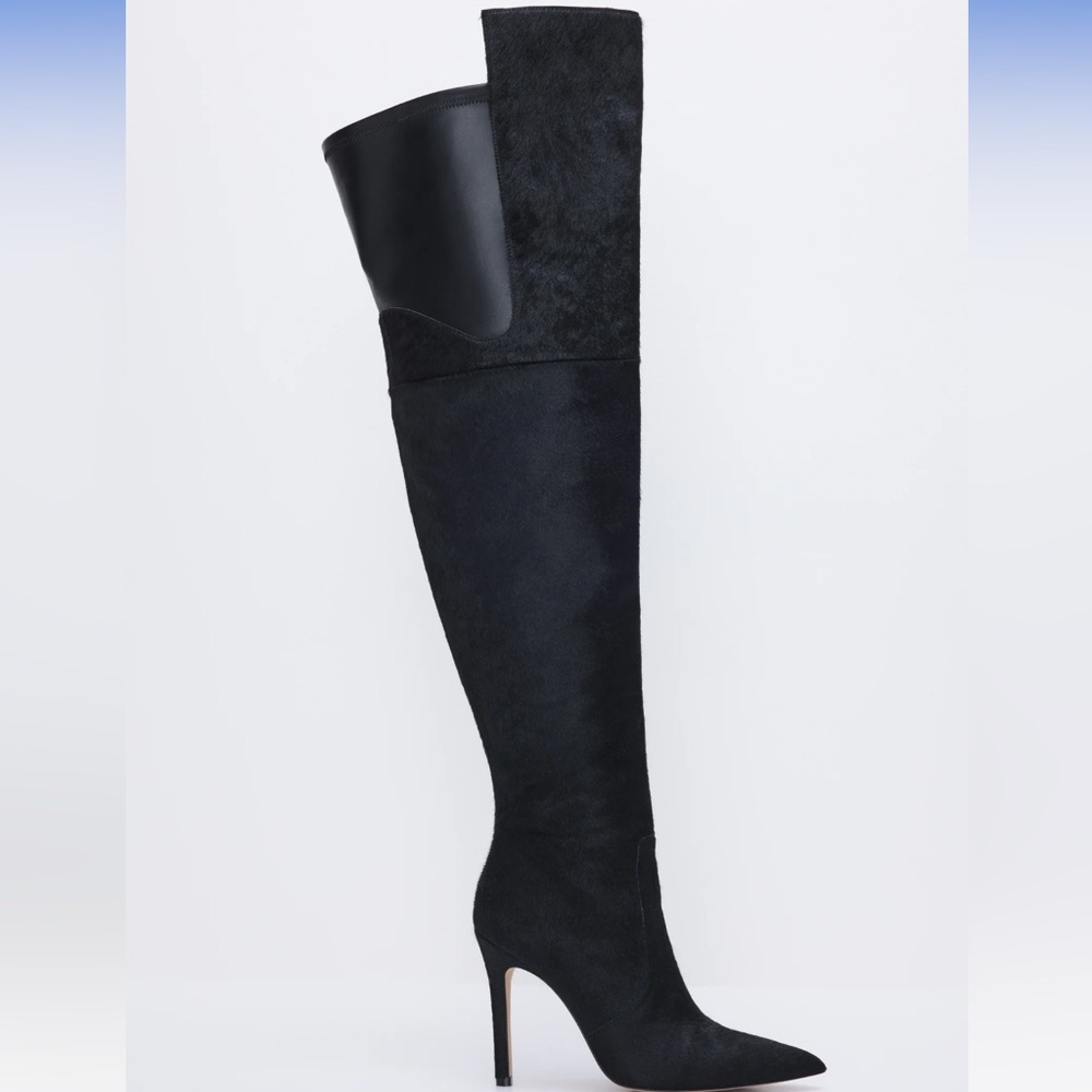 Good American Emma Boot Size 7.5 extra wide thigh